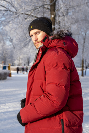 Пуховик Норман Nordic Goose ЧБК (Мужской; 50; Винный)